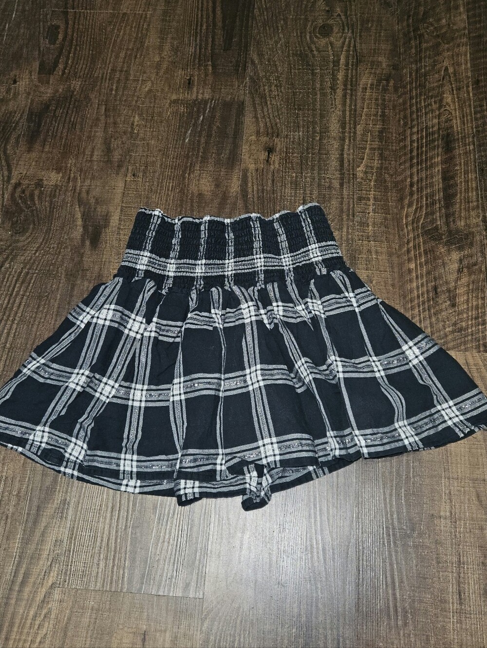 Rockets Of Awesome Plaid Smocked Skirt